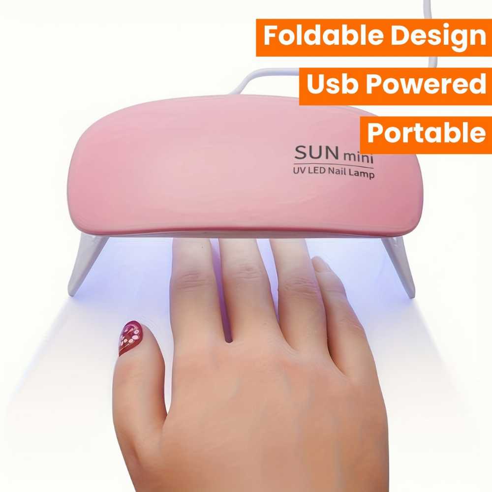 SUN Mini UV/LED Nail Lamp β 6W Portable Nail Dryer for Gel Polish